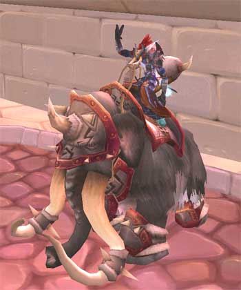 Oldgeezer on his Black War Mammoth